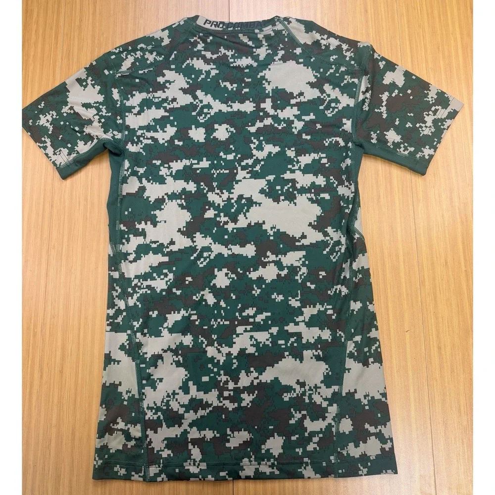 Nike Pro Combat Dri-FIT Compression Shirt Digital Camo Green Mens XL